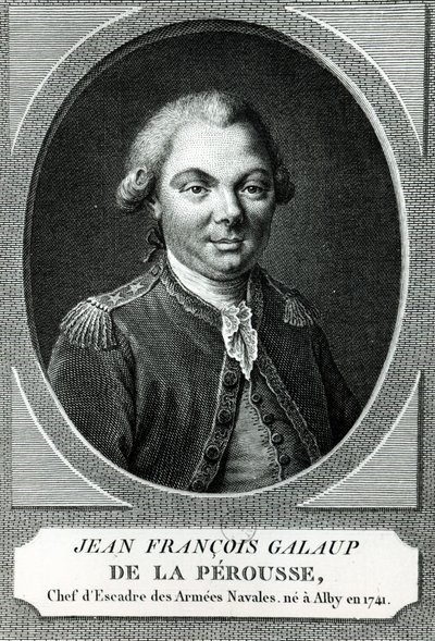 Portræt af Jean Francois Galaup de la Perouse (1741-88) af French School