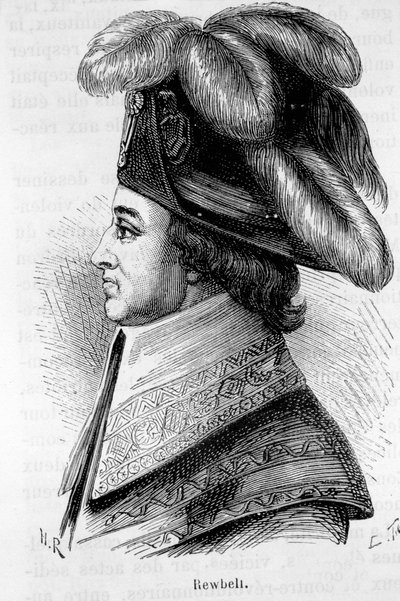 Portræt af Jean François Rewbell (eller Reubell), fransk politiker (1747 - 1807) - i ""L