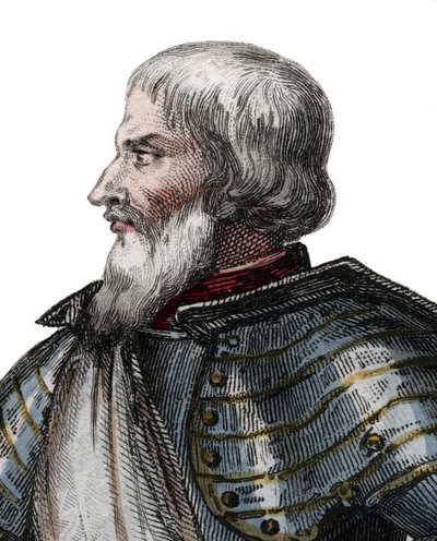 Portræt af Jean II Le Maingre (Le Meigre) (1366-1421), kaldet Boucicaut, marskal af Frankrig. af French School