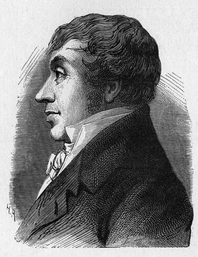 Portræt af Jean Marie Joseph (Jean-Marie-Joseph) Coutelle (1748-1835), kommandør for militære flyvefly under republikken - i "" Album of Science; berømte videnskabsmænd; Store opdagelser””” 1896 af French School
