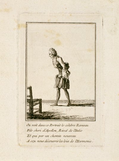 Portræt af Jean-Philippe Rameau (1683-1764) af French School