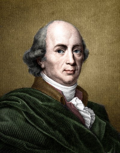 Portræt af Johann Gottfried Herder (1744-1803), tysk filosof og forfatter. (senere farvning) af French School