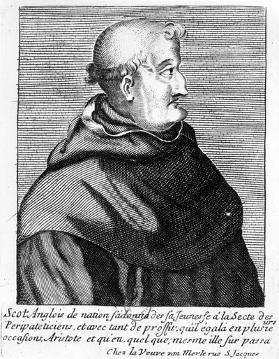 Portræt af John Duns Scotus (c.1265-c.1308) af French School
