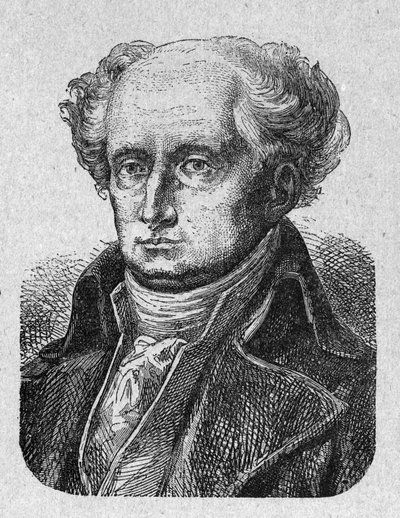 Portræt af Joseph Jerome Simeon (1749-1842), fransk advokat og politiker Gravering fra 1889. Privat samling. af French School