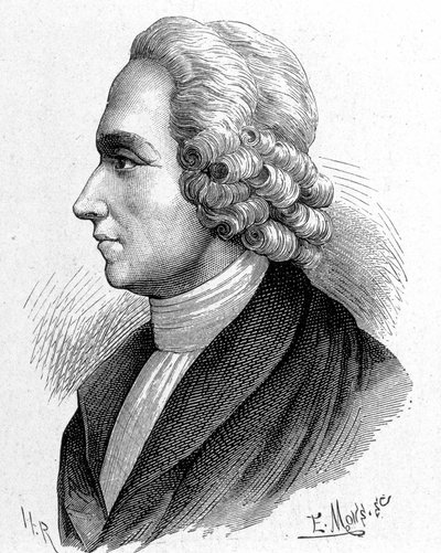Portræt af Joseph Priestley (1733 - 1804), britisk kemiker og teolog - i "" Album of Science; berømte lærde; Store opdagelser””” 1896. af French School