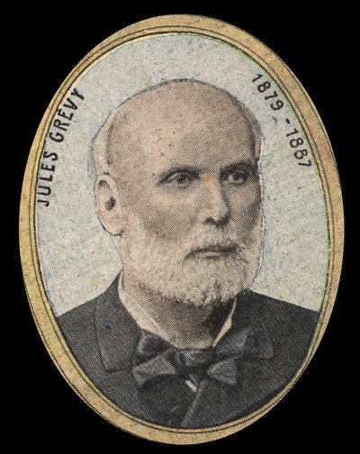 Portræt af Jules Grevy (1807-1891) republikkens præsident. af French School