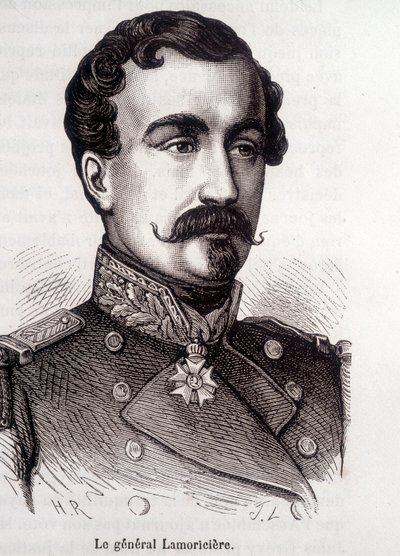 Portræt af Lamoricière, fransk general og politiker (1806 - 1865) af French School
