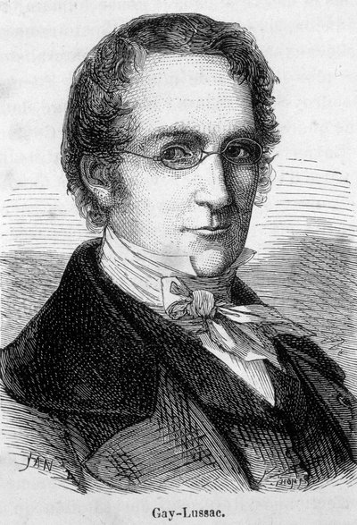 Portræt af Louis-Joseph Gay-Lussac (Louis Joseph Gay Lussac) (1778-1850), fransk fysiker og kemiker - I "" L