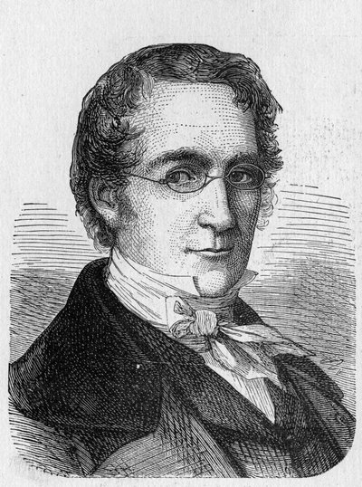 Portræt af Louis-Joseph Gay-Lussac (Louis Joseph Gay Lussac) (1778 - 1850) - i "" Album of Science; berømte lærde; Store opdagelser””” 1896. af French School