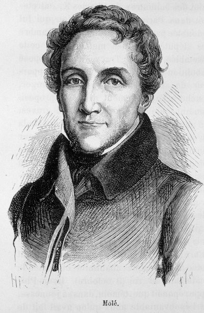 Portræt af Louis-Mathieu Mole - Portræt af Louis Mathieu, jarl af Mole (1781 - 1855), fransk politiker - i "" L