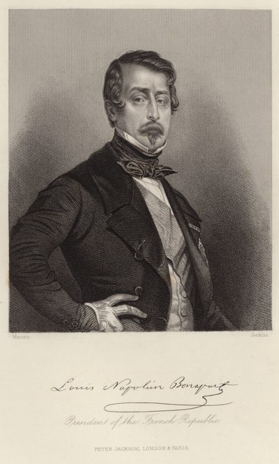 Portræt af Louis-Napoleon Bonaparte af French School