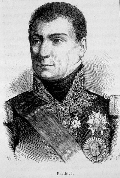 Portræt af Louis Alexandre (Louis-Alexandre) Berthier, fransk marskal (1753 - 1815) - i "" L