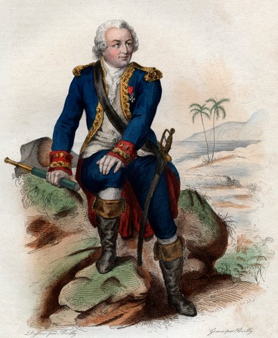 Portræt af Louis Antoine, Comte de Bougainville (1729-1811), fransk admiral og opdagelsesrejsende. af French School