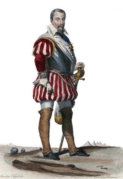 Portræt af Louis Des Balbes de Berton de Crillon (1543-1615), fransk soldat kaldte manden uden frygt. af French School