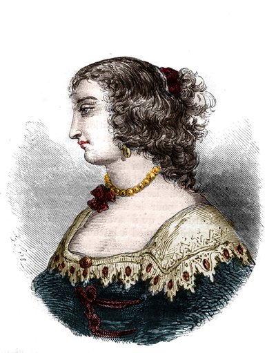 Portræt af Mademoiselle de Hautefort (Marie de Hautefort af French School