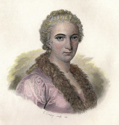Portræt af Maria Gaetena Agnesi af French School