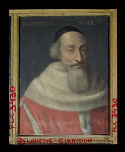 Portræt af Mathieu Mole (1584-1656) Lord of Champlatre af French School