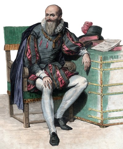 Portræt af Maximilien de Bethune, hertug af Sully (1559-1641), fransk soldat og minister. af French School