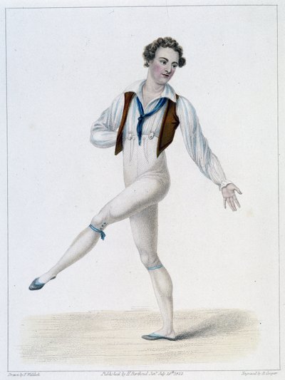 Portræt af Monsieur Le Blond i Ballet of the Assumed Peasant af French School