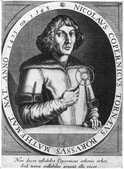 Portræt af Nicolas Copernicus (1473-1543) af French School