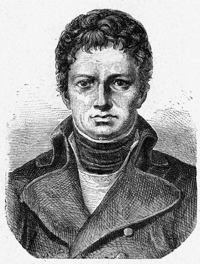 Portræt af Nicolas René Dufriche, Baron Desgenettes (1762 - 1837), fransk militærlæge - i "Album de la Science; berømte videnskabsmænd; Store opdagelser””” 1896. af French School