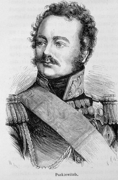 Portræt af Paskiewitch (eller Paskeevich), russisk marskal (1782 - 1856) - i "" L
