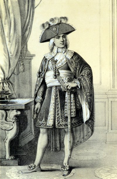 Portræt af Paul de Barras (1755-1829), fransk politiker. - i ""Historical Gallery of the French Revolution"" af Albert Maurin af French School