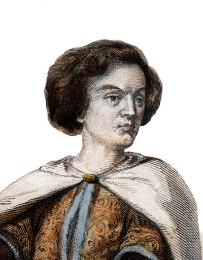 Portræt af Peter Abelard (Pierre Abailard) (Pierre Abeilard) (1079-1142), fransk skolastisk filosof, teolog og logiker. af French School