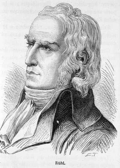 Portræt af Philippe Jacques Ruhl (1737-1795), fransk politiker - i "" L