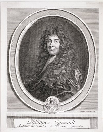 Portræt af Philippe Quinault (1635-88) af French School