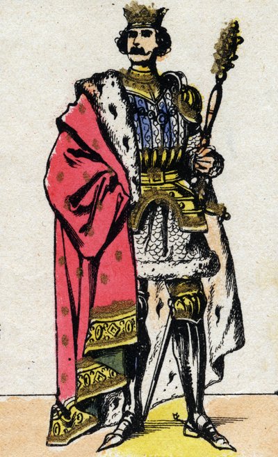Portræt af Philippe VI af Valois (1294 - 1350), konge af Frankrig. af French School