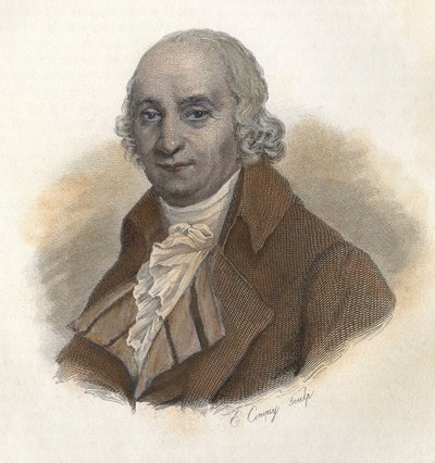 Portræt af Pierre Samuel Dupont de Nemours af French School