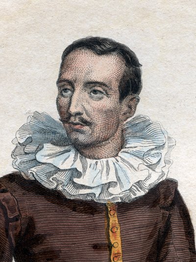 Portræt af Pierre de Bourdeille, herre (og abbe) af Brantome (1535-1614), fransk historiker, soldat og biograf. af French School
