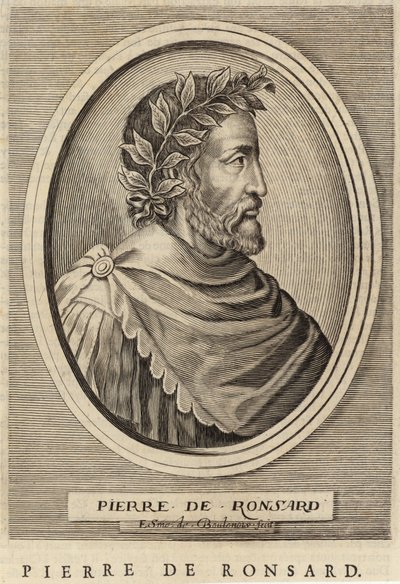 Portræt af Pierre de Ronsard af French School