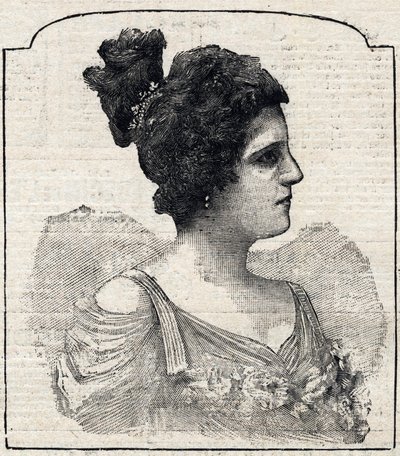 Portræt af prinsesse Caraman-Chimay (Caraman Chimay) (Clara Ward - 1873 - 1916) af French School