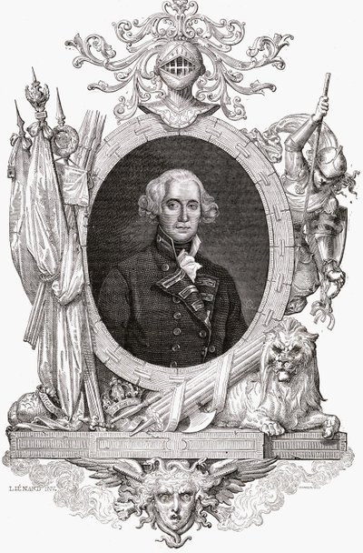 Portræt af Richard, Earl Howe (1726-99) engelsk søofficer af French School
