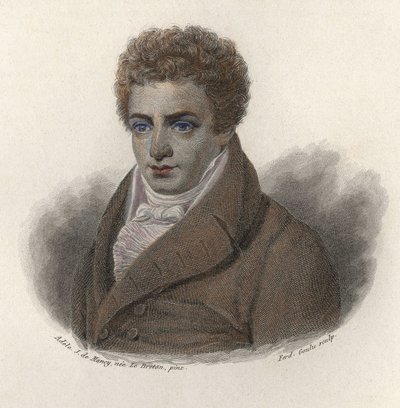 Portræt af Robert Fulton (1765-1815), amerikansk ingeniør. I "" Portrætter af nyttige mænd"" af French School