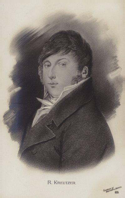 Portræt af Rodolphe Kreutzer af French School