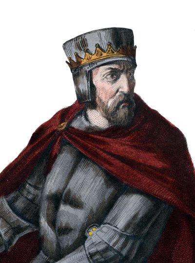 Portræt af Simon IV de Montfort, 5. jarl af Leicester (1150-1218), fransk adelsmand. af French School