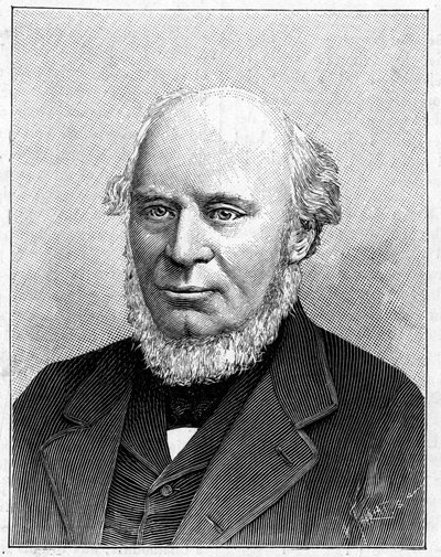 Portræt af Sir John Fowler (1817-1898) engelsk ingeniør. af French School