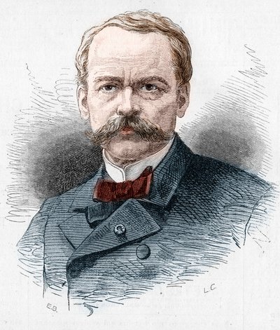 Portræt af Theodore Barriere (1823-1877), fransk dramatiker. Indgravering i "" Le Monde Illustré"" nr. 1071 af 20. oktober 1877. af French School