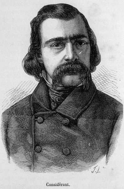 Portræt af Victor Recital (1808 - 1893) fransk filosof og økonom - i "" L