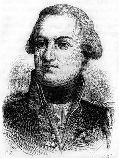 Portræt af Villaret-Joyeuse (greve af Villaret de Joyeuse), fransk admiral (1750 - 1812) - i "" L