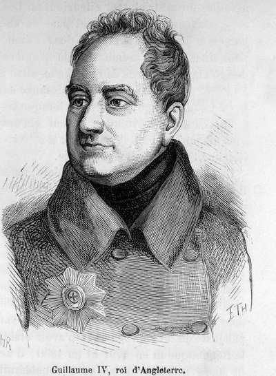 Portræt af William IV, konge af England (1765-1837). af French School