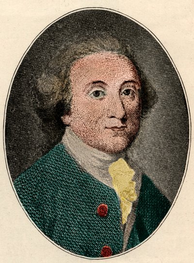 Portræt af William Whitehead (engelsk digter) (1715-1785). af French School