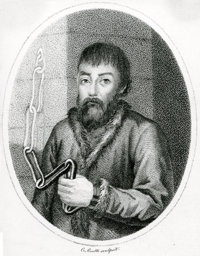Portræt af Emelyan Pugachev, 18tn Centura af French School