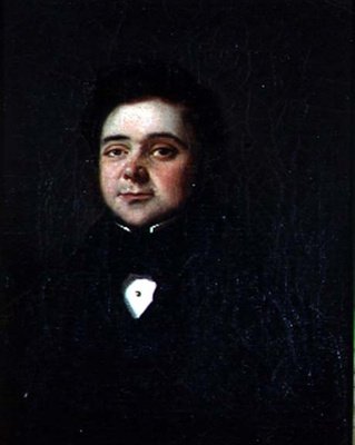 Portræt af en gentleman, ca. 1835 (olie på lærred) af French School