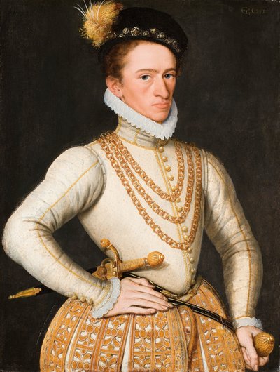 Portræt af en ukendt fransk adelsmand, 1560-9 af French School