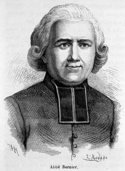 Portræt af Abbe Bernier, fransk prælat (1762-1806) af French School
