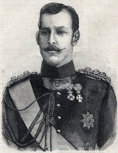 Portræt af kronprinsen af Grækenland (som blev George I af Grækenland af French School